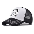 Thickened and hardened panda animal mesh cap embroidered baseball cap men and women personalized peaked cap