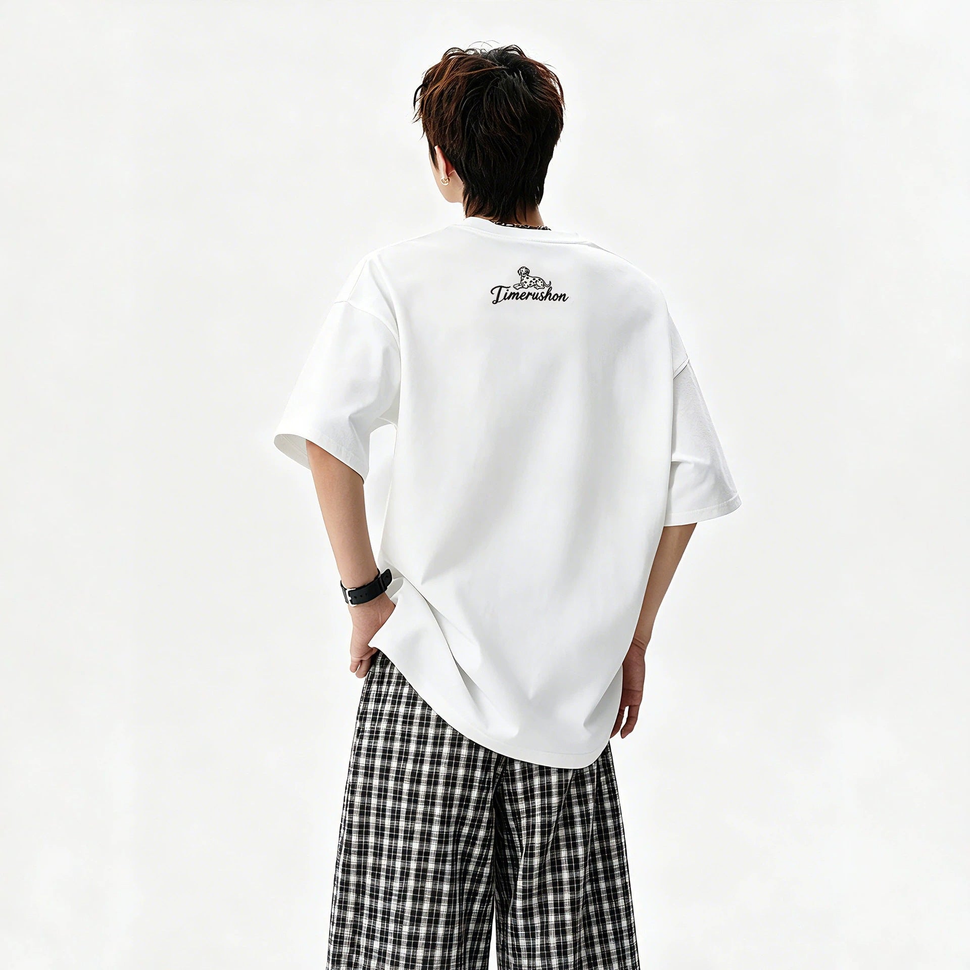 Men's Casual Sporty Short Sleeve High Street Round Neck Couple T-Shirt