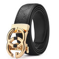 Men's Genuine Leather Alloy Automatic Buckle Versatile Korean Business Casual Fashion Belt